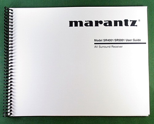 Marantz sr4001 sr5001 manuale - marantz,