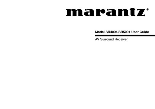 Marantz sr5001 ricevitore - marantz,